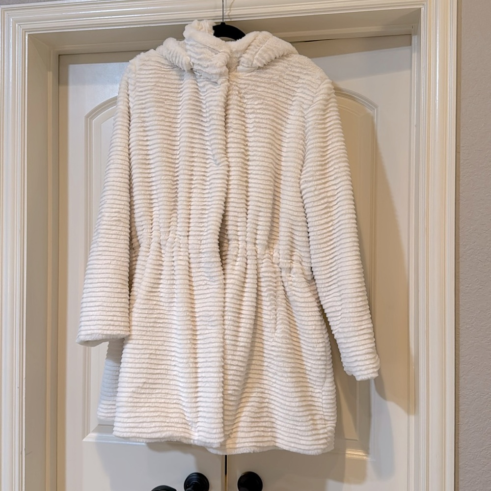 Dennis Basso Regular Faux Mink Anorak Jacket with Removable Hood